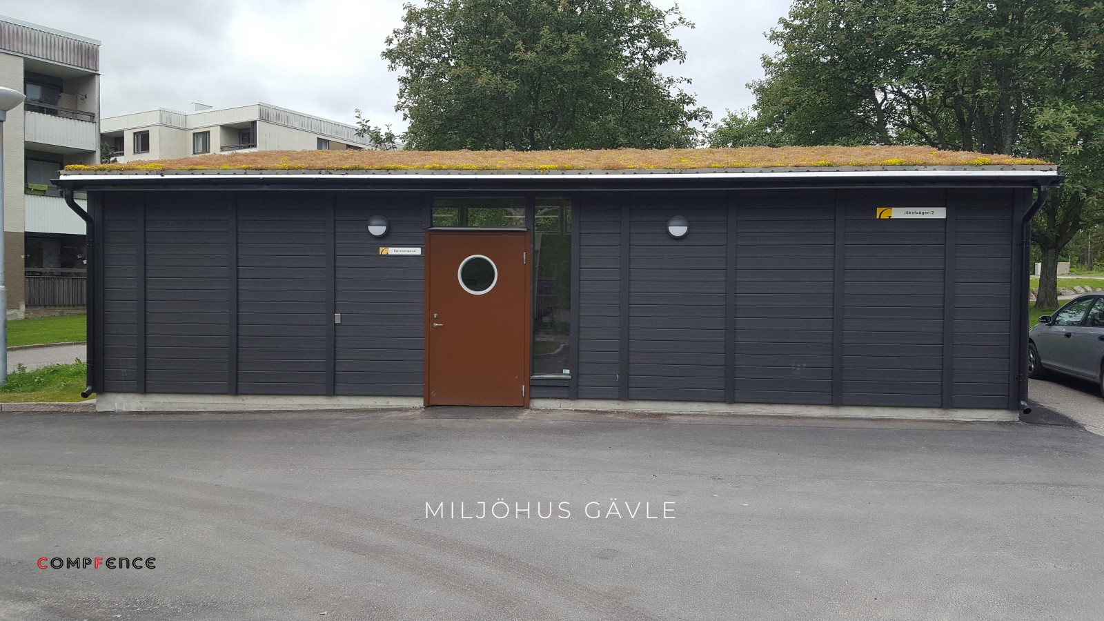 Gävle Projekt - Installerat sophus och källsorteringshus